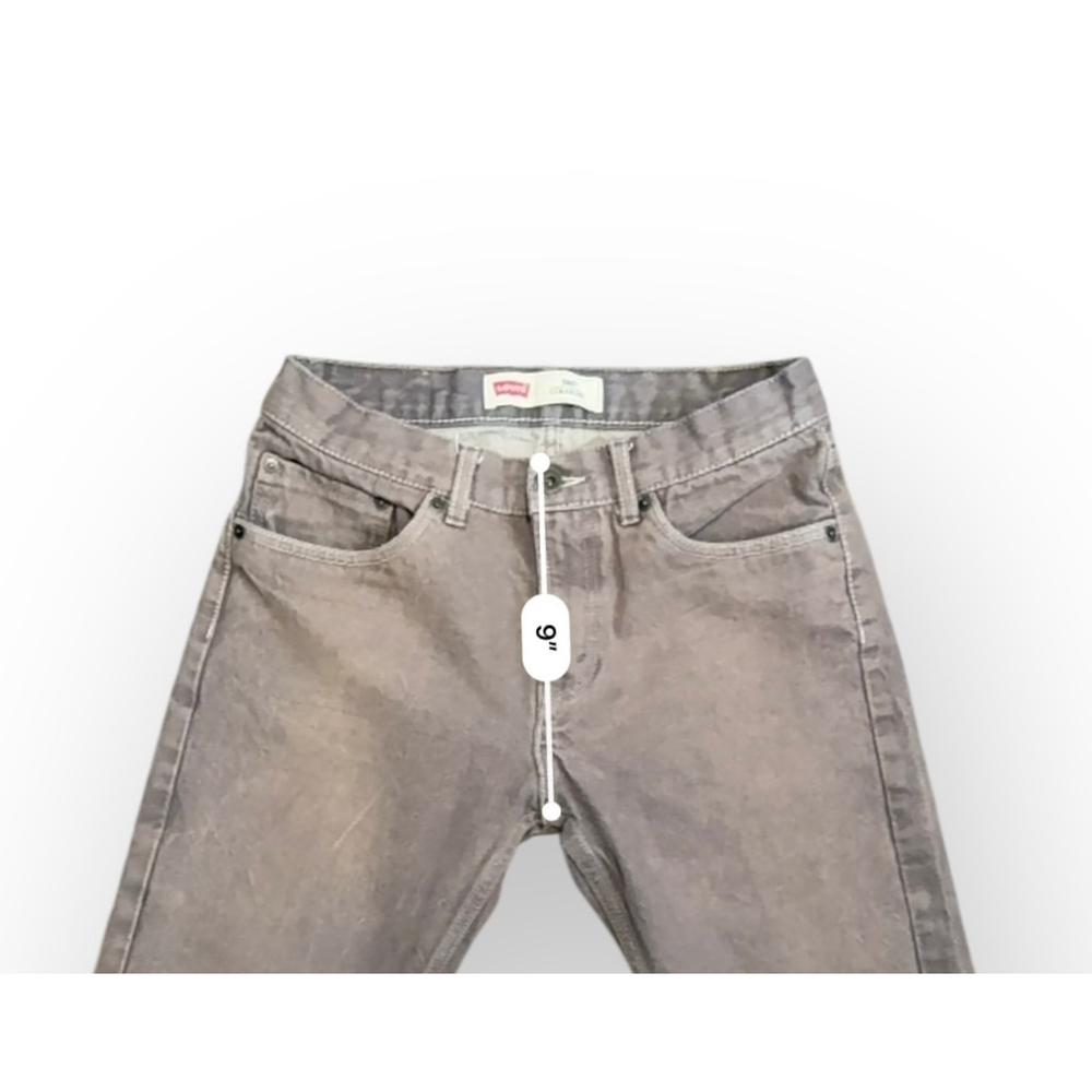 Levi’s 505 Boys Straight Leg Jeans Gray Slight Mauve Tint Sz 18Reg 29x29 - Picture 3 of 9